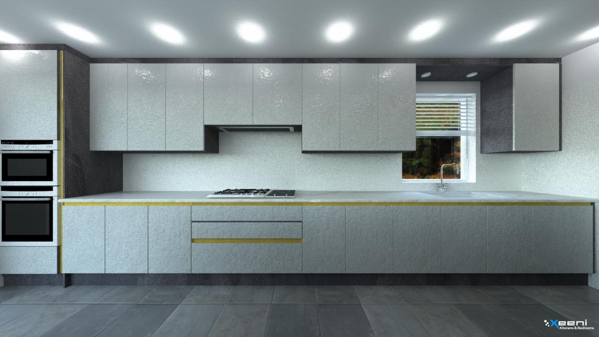 Painted fitted kitchen in Sidcup