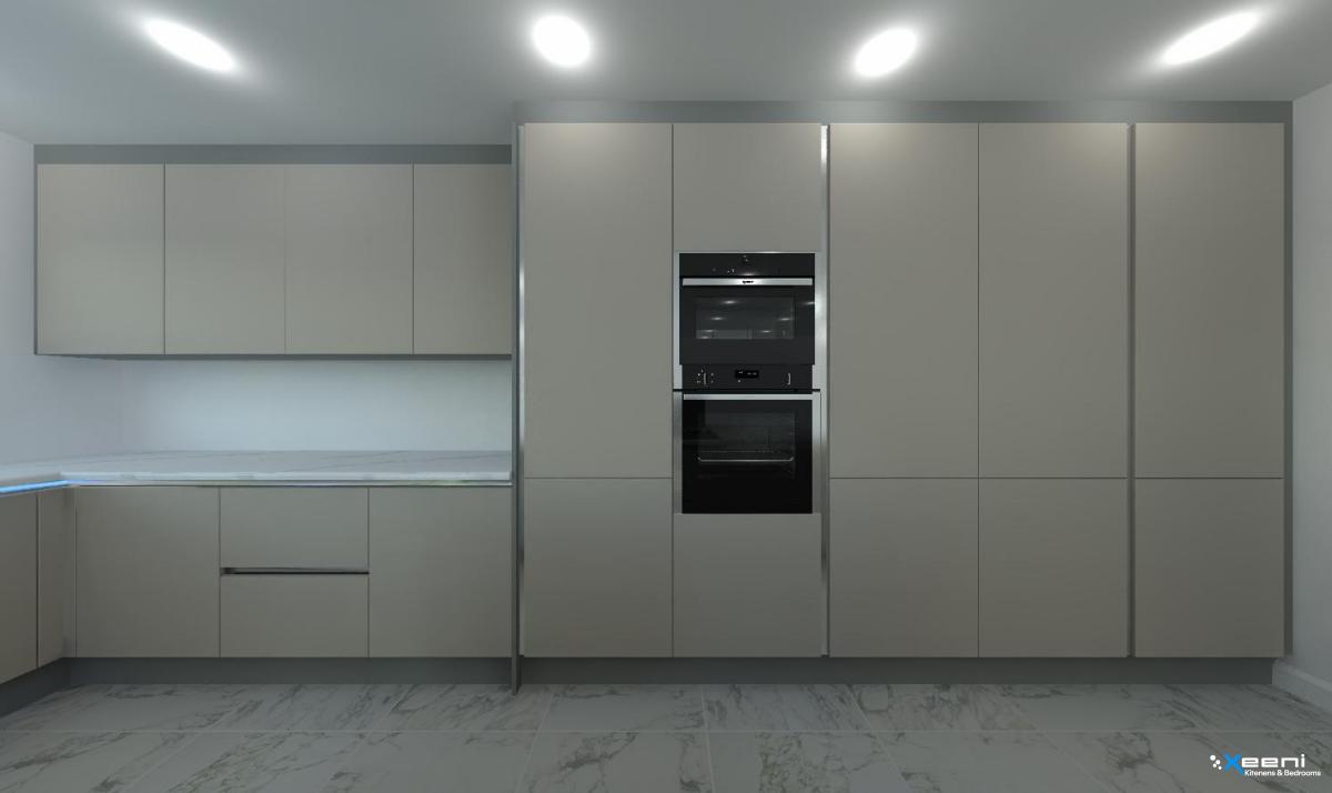 Traditional fitted kitchen in Hook