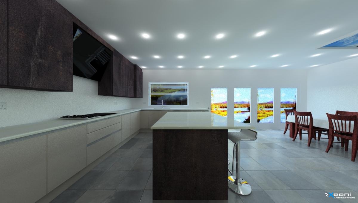 Modern fitted kitchen in Blackheath