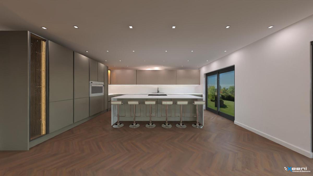 Modern fitted kitchen in Purley