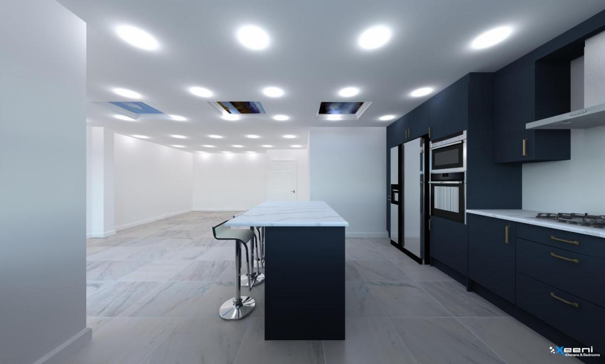 Traditional fitted kitchen in Clapham