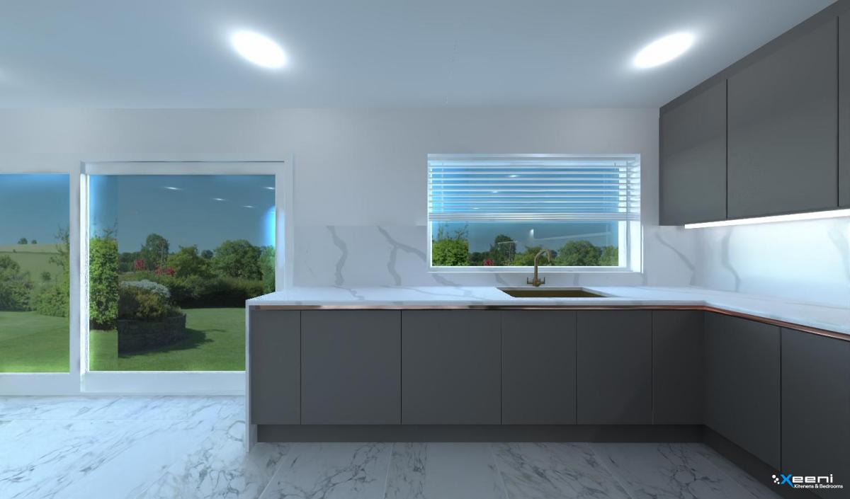 Shaker fitted kitchen in Teddington