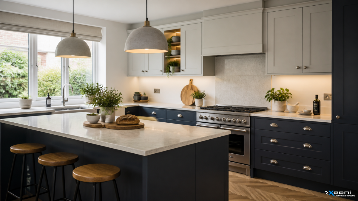 Gloss fitted kitchen in Park Royal