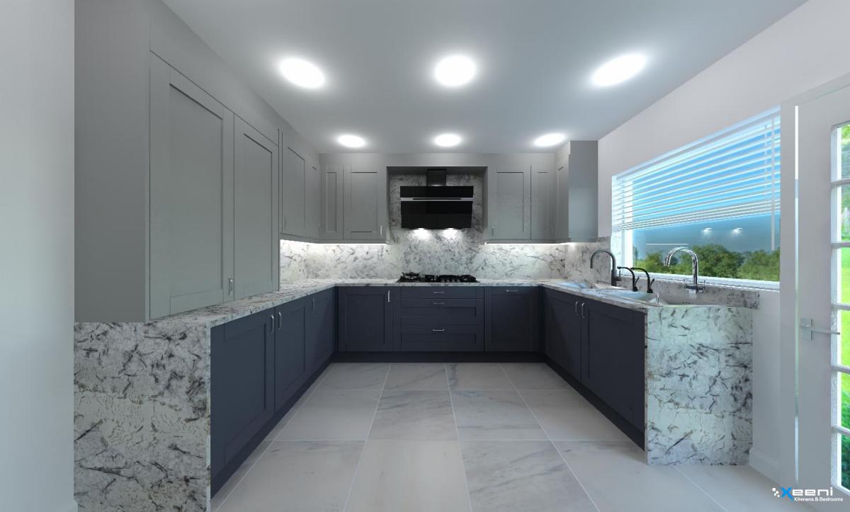 Modern fitted kitchen in Earlsfield