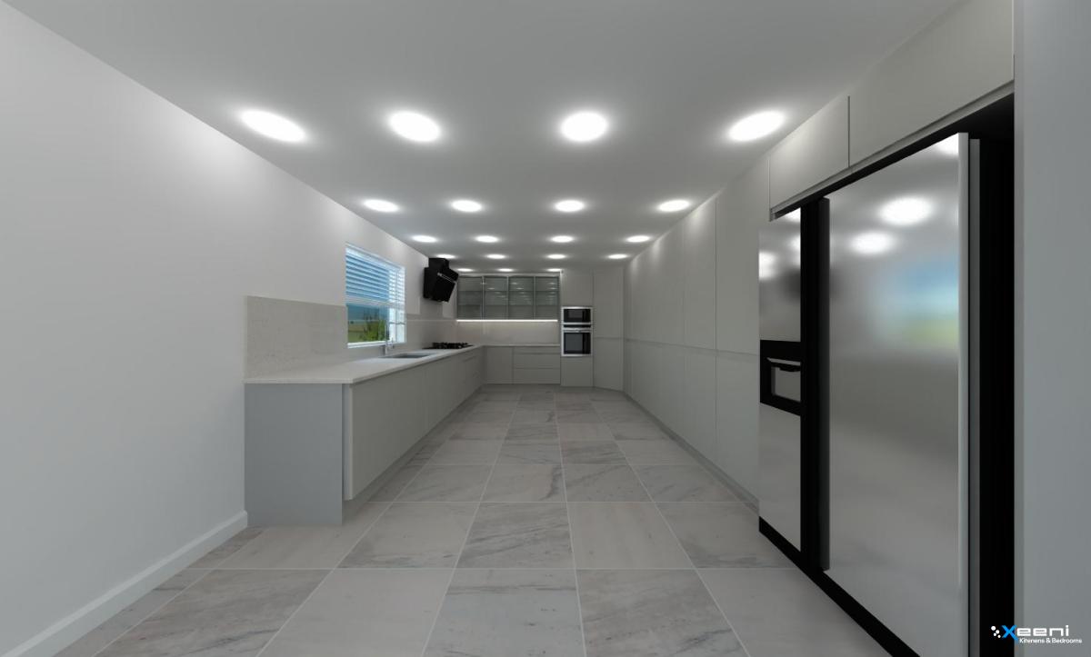 Slab Door fitted kitchen in Wandsworth