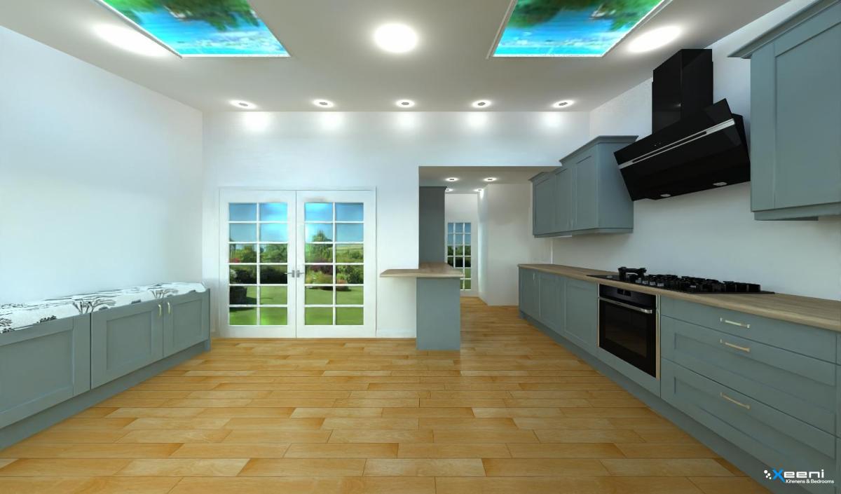 Handleless fitted kitchen in Sydenham