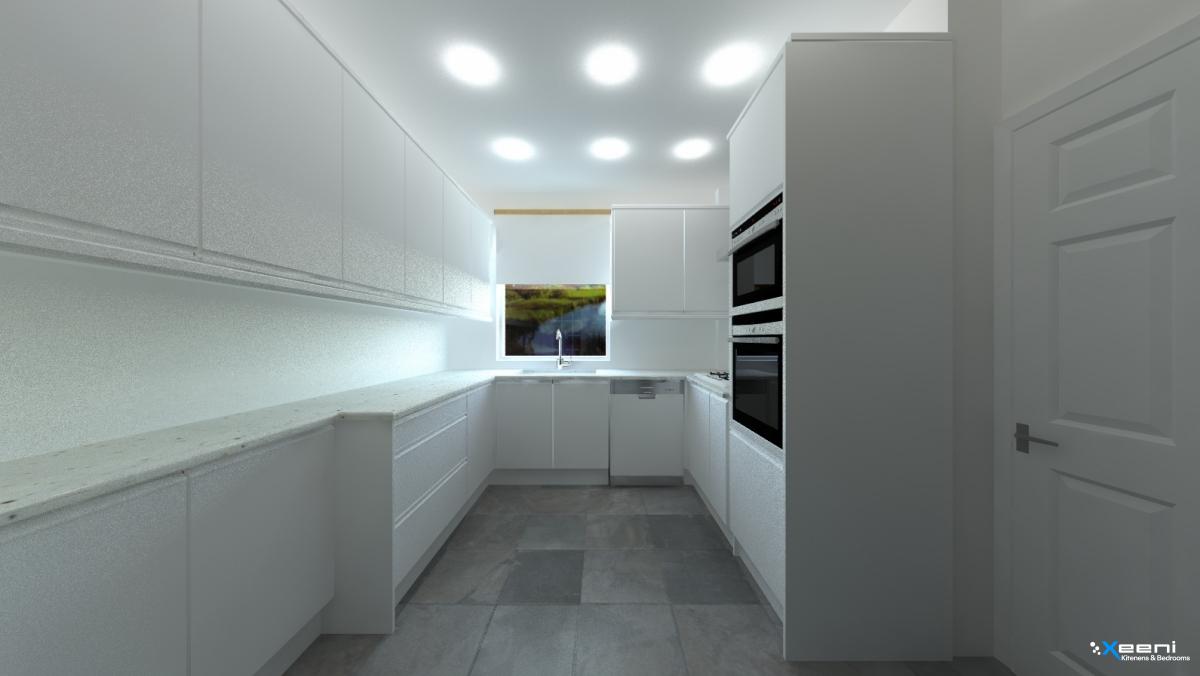 Handleless fitted kitchen in Sydenham