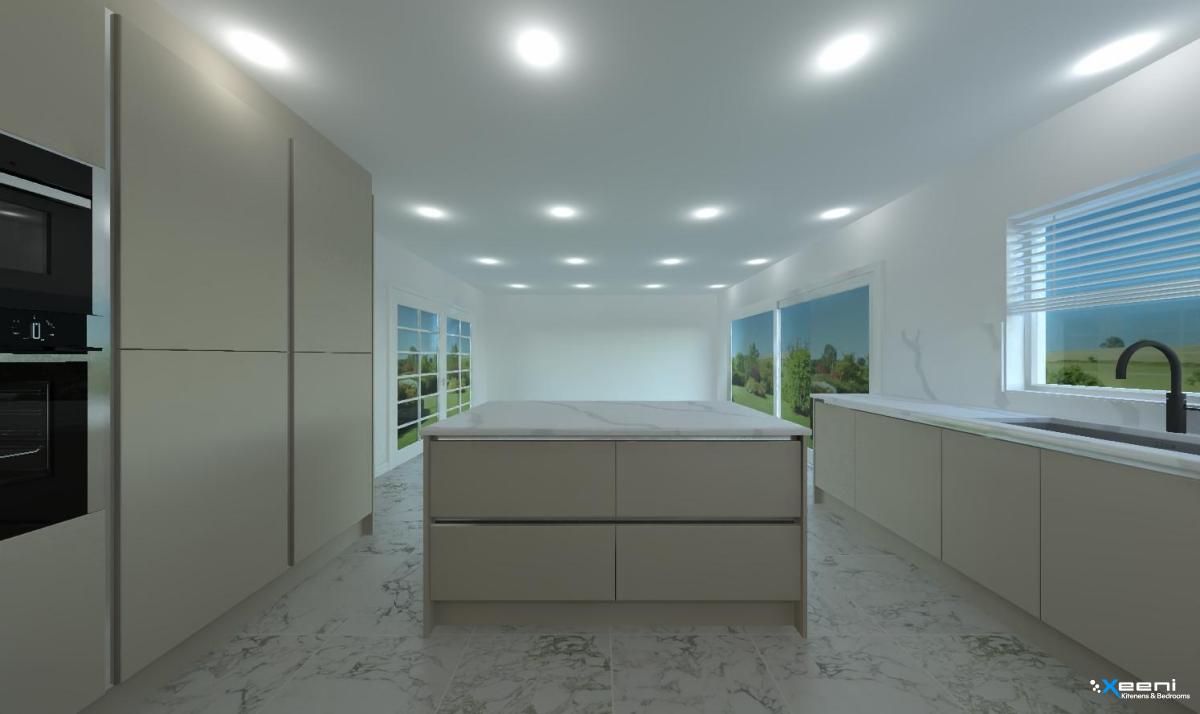 Modern fitted kitchen in Wallington