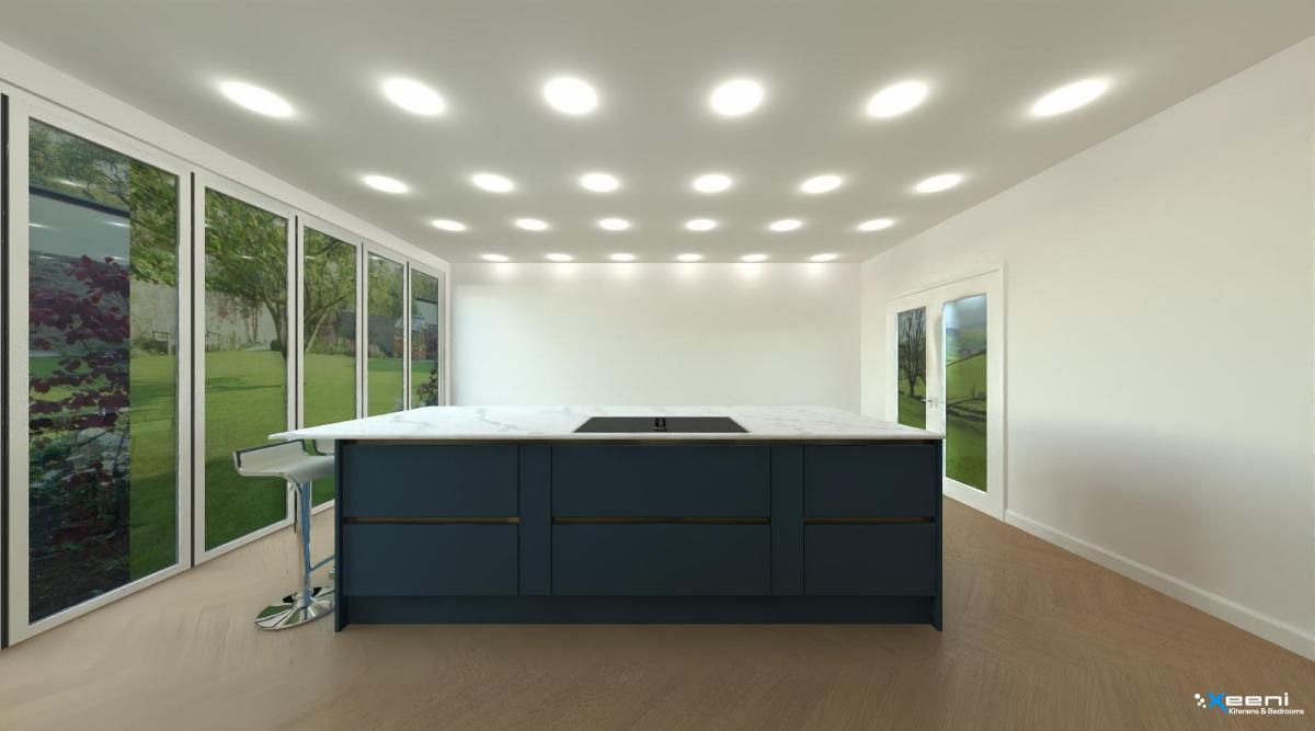 Modern fitted kitchen in Wallington