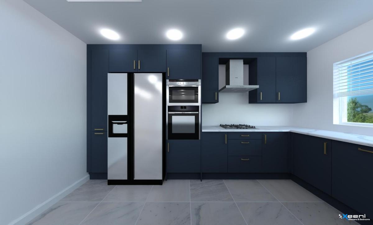 Modern fitted kitchen in Ruislip