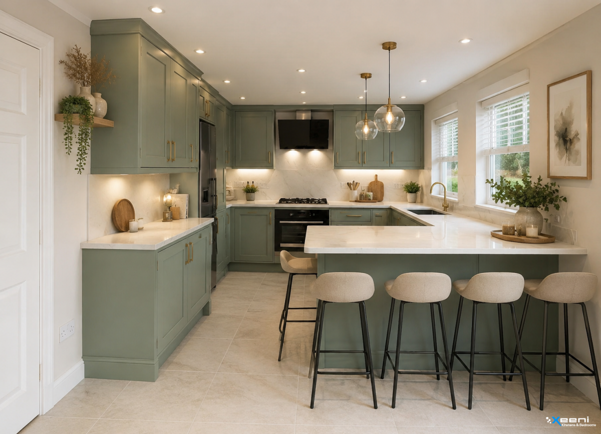 Traditional fitted kitchen in Banstead