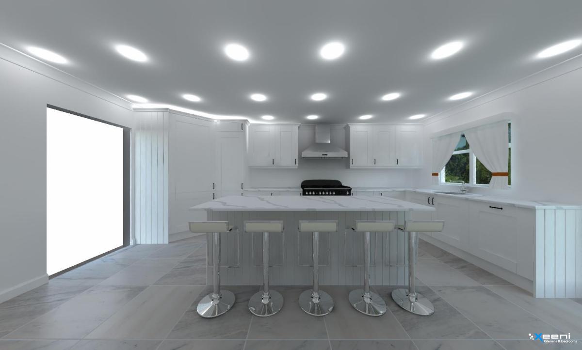 Traditional fitted kitchen in Stanmore