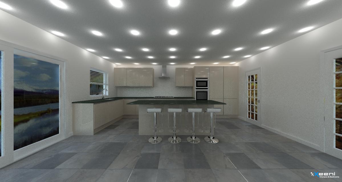 Shaker fitted kitchen in Harrow on the Hill