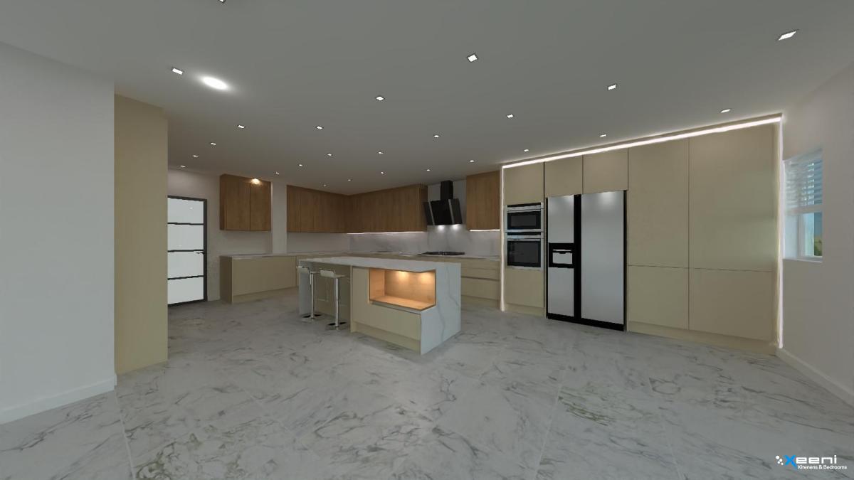 Gloss fitted kitchen in North Harrow