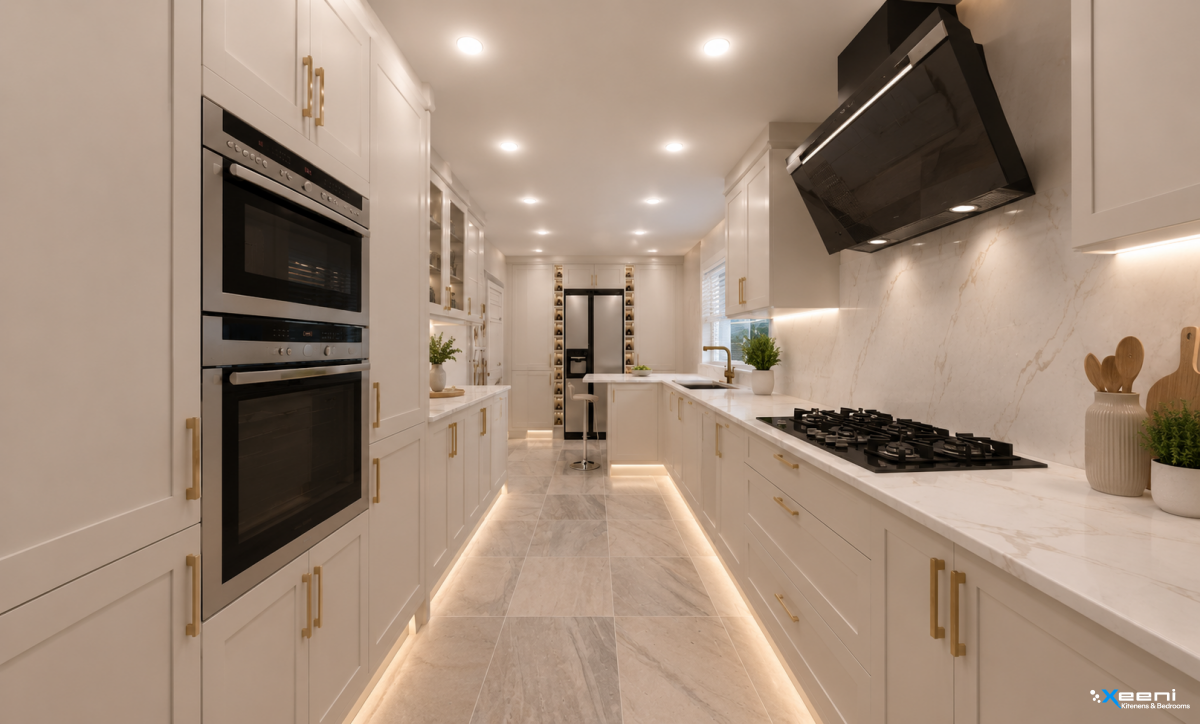 Modern fitted kitchen in Brixton