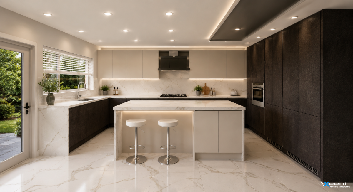 Modern fitted kitchen in Preston