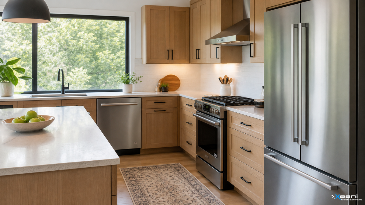 Traditional fitted kitchen in Barnes