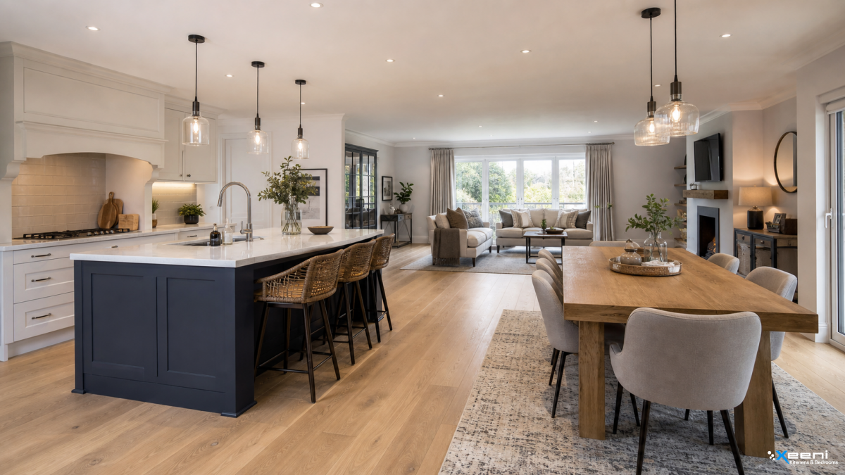 Handleless fitted kitchen in Bermondsey