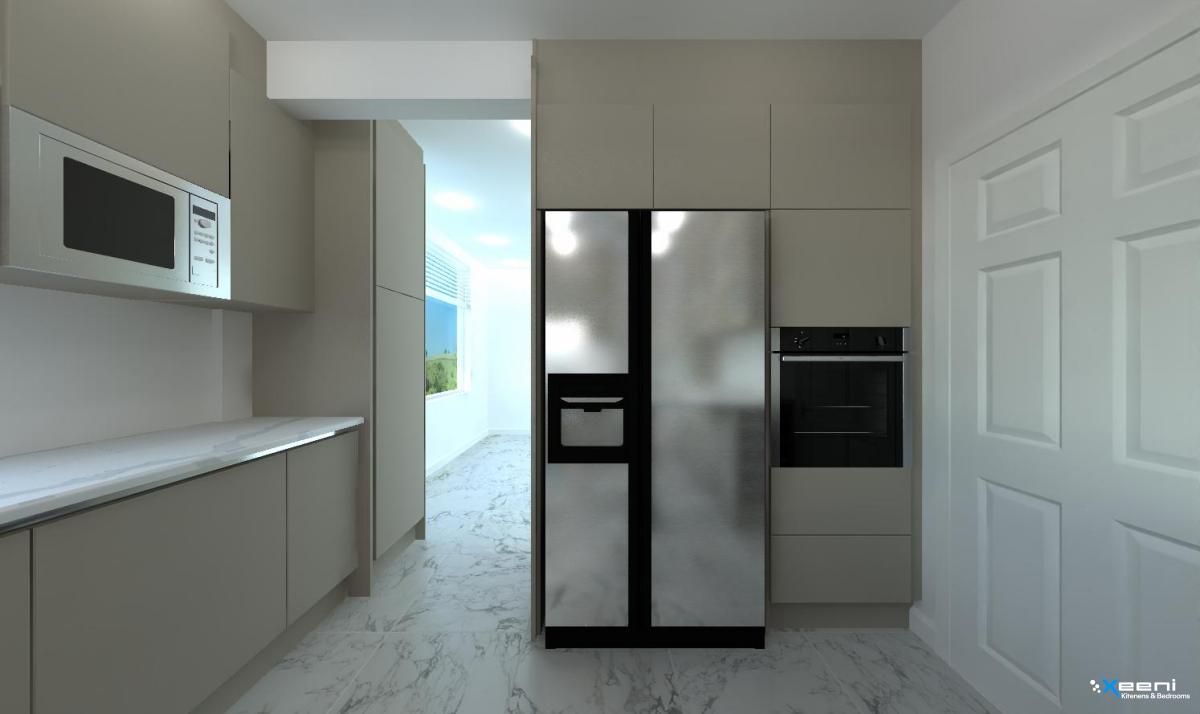 Painted fitted kitchen in Whitton