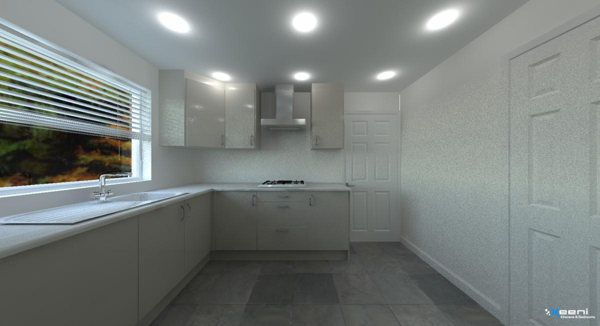 Modern fitted kitchen in Sudbury Hill