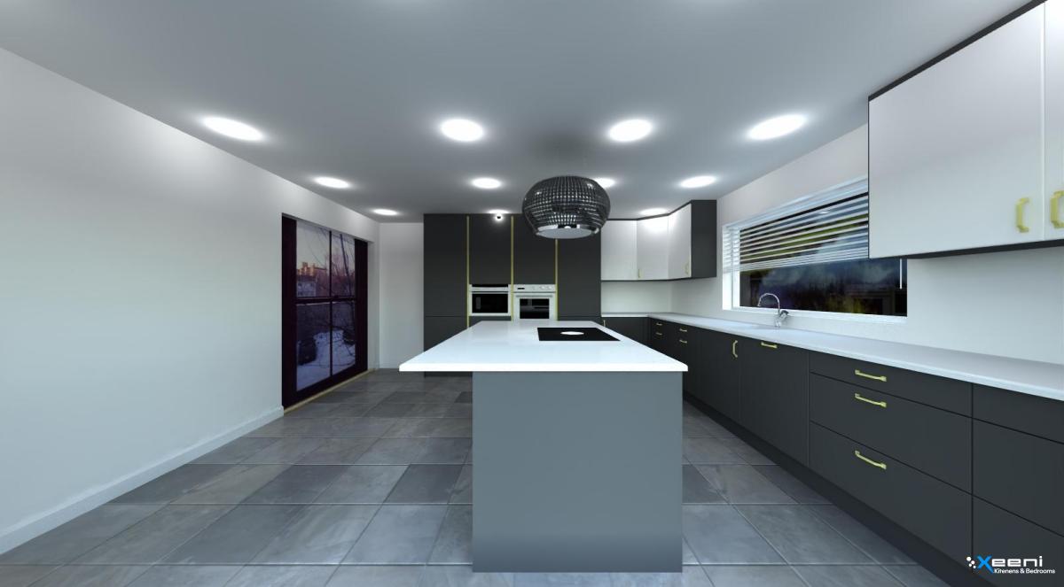Modern fitted kitchen in Sudbury Hill