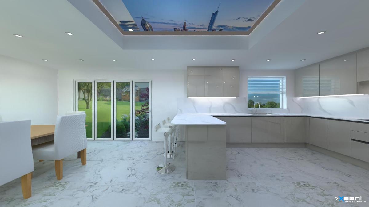 Modern fitted kitchen in Colliers Wood