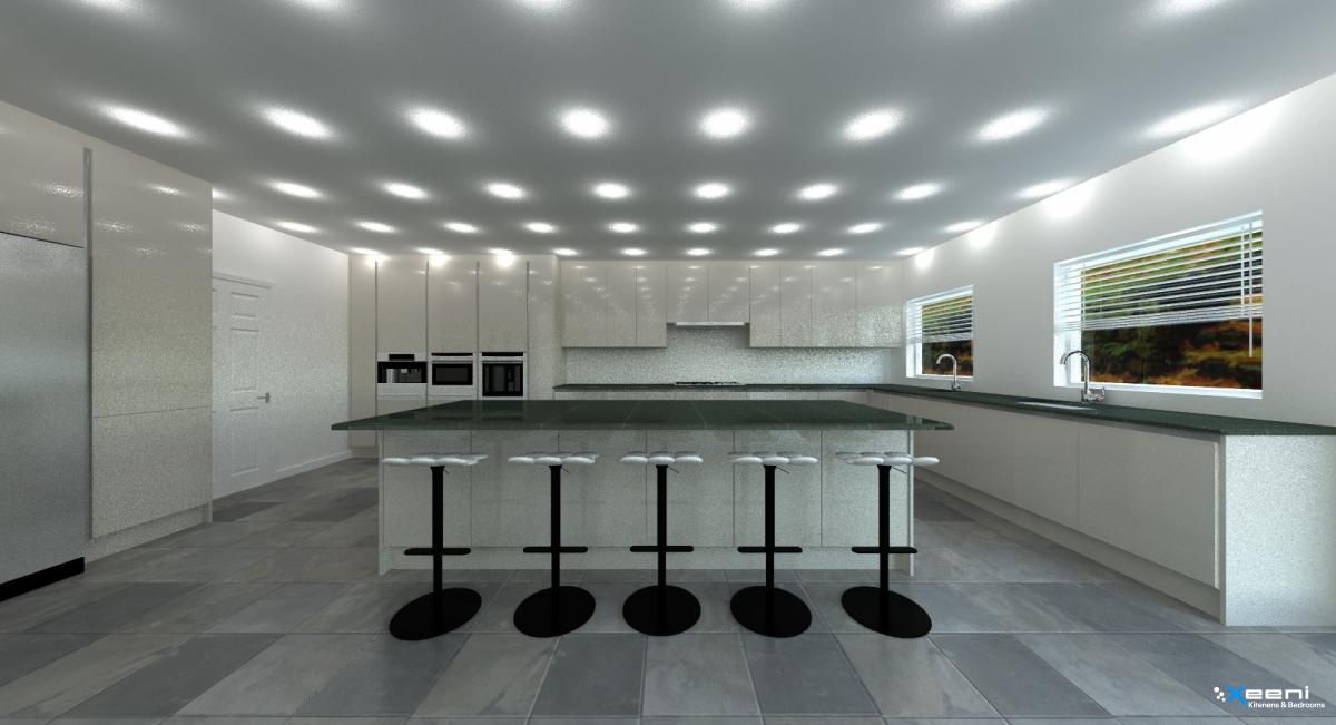 Modern fitted kitchen in Colliers Wood