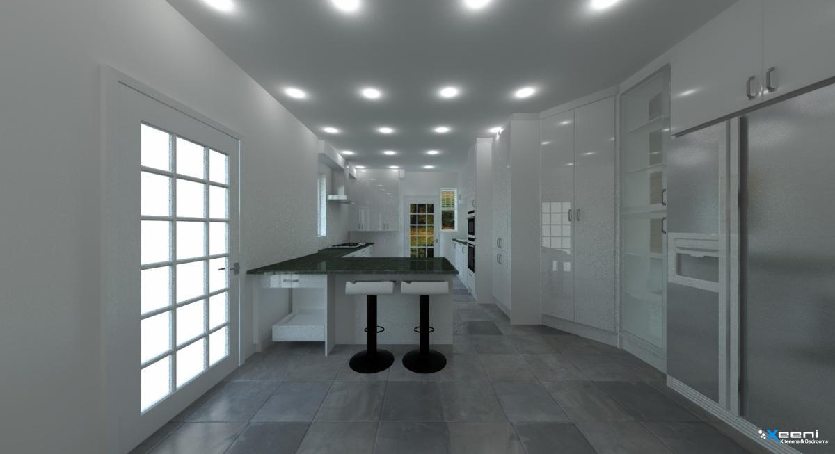 Traditional fitted kitchen in Twickenham