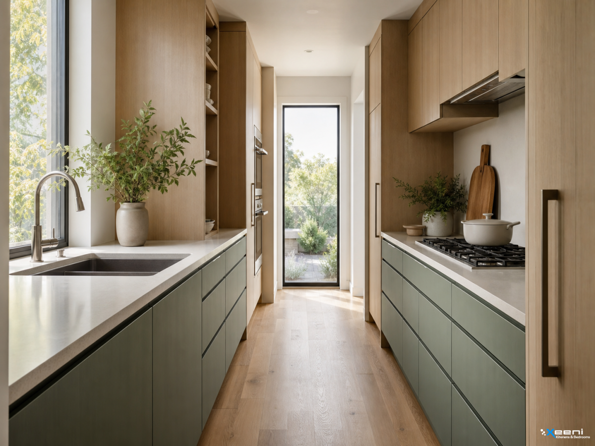 Handleless fitted kitchen in Mill Hill