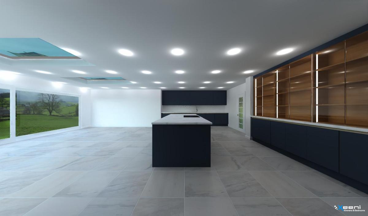 Handleless fitted kitchen in Thornton Heath