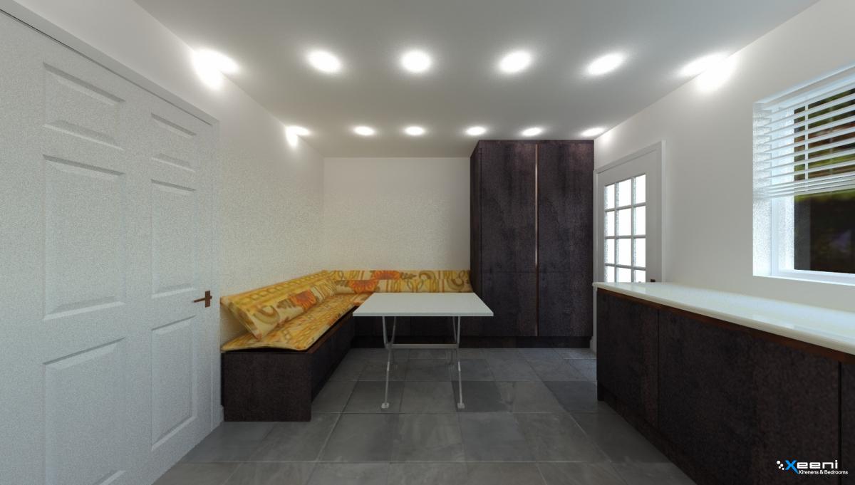 Modern fitted kitchen in South Wimbledon
