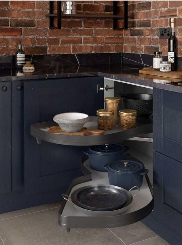 Navy Blue Leman Solid Base