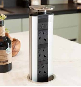 Silver Evoline Port Sockets with USB
