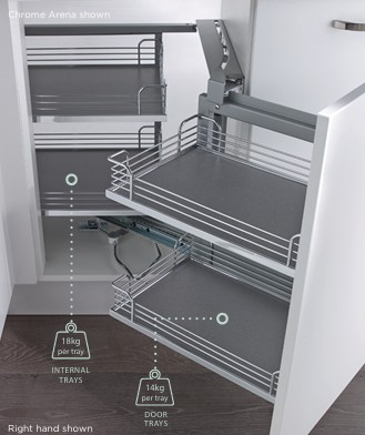 White and Grey Magic Corner Unit