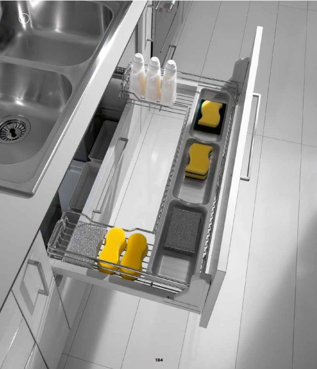White Undersink Storage Drawers