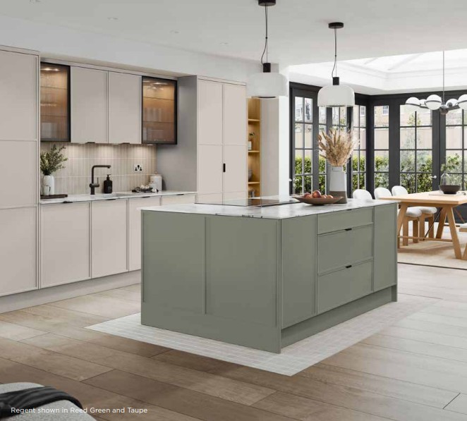 Double Depth Storage Island Sage Green