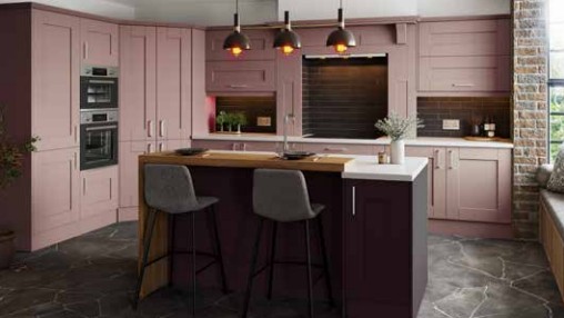Pink Island Timber Breakfast Bar